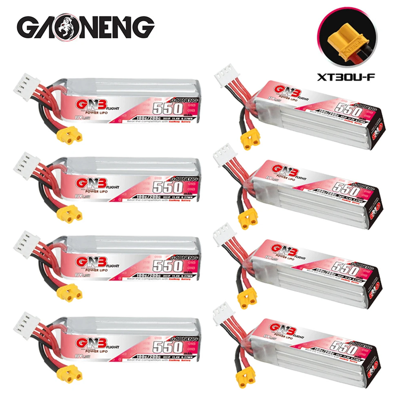 Fpv Racing Quadcopter - GNB HV 11.4V 550MAh 100C/200C Baterai