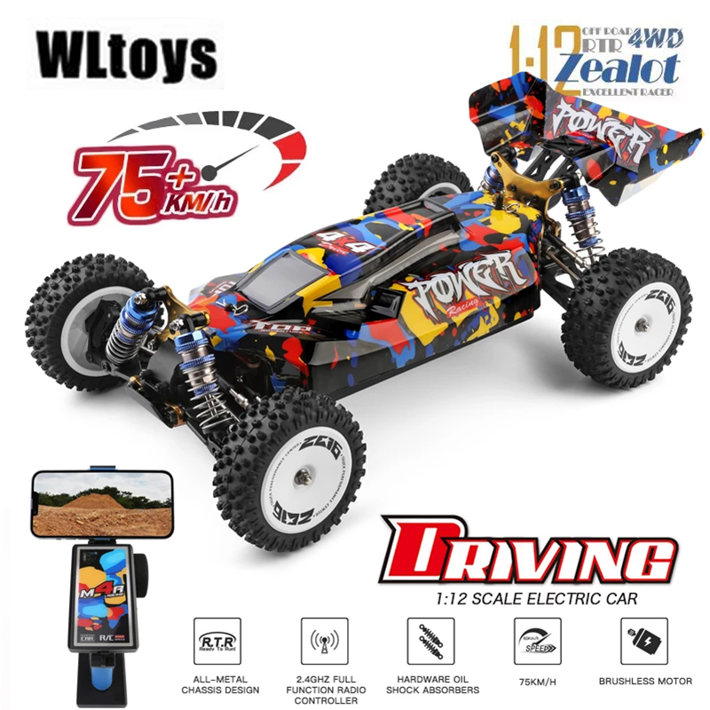 Rc Hobby Toucan - WLtoys mobil RC 124017, mainan Drift