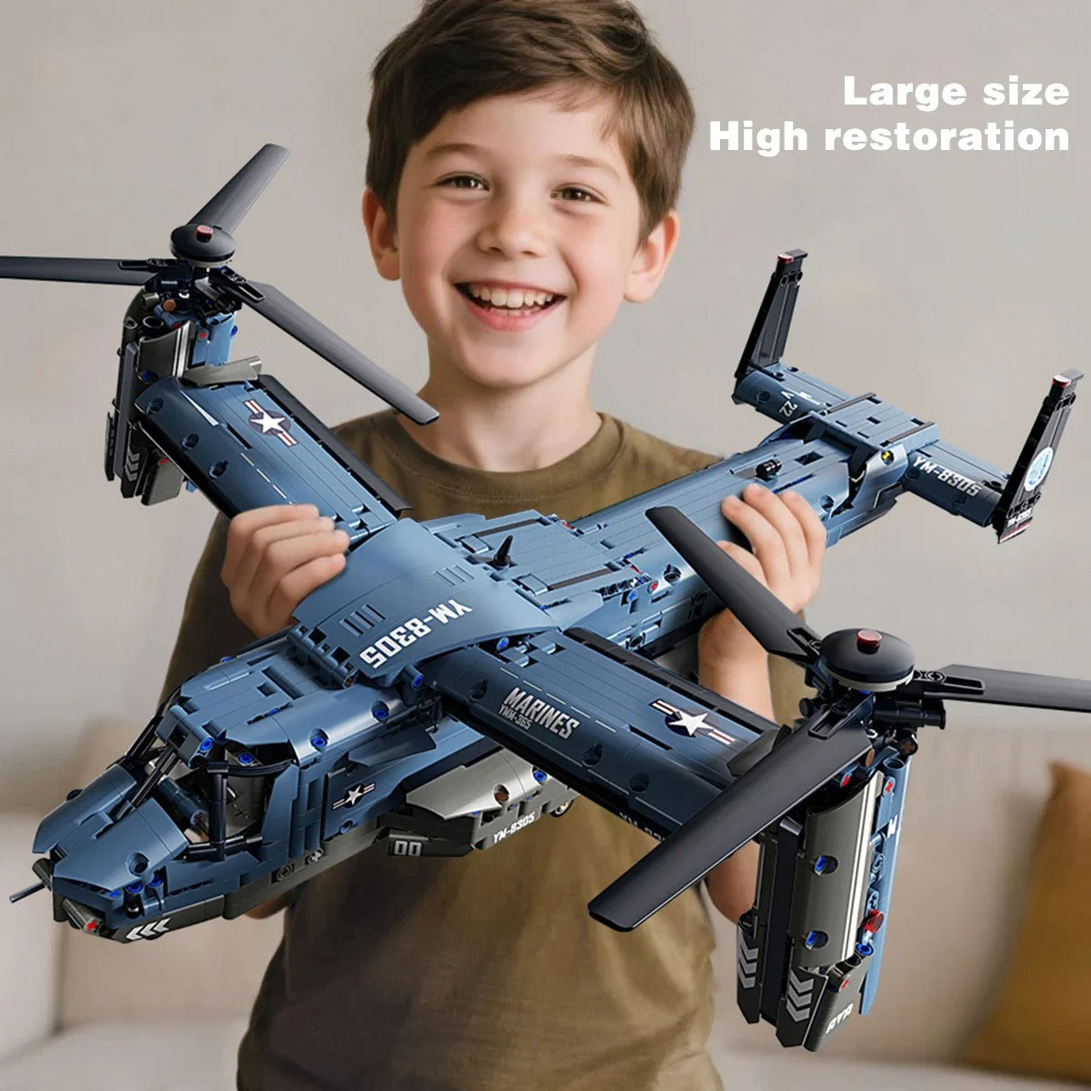 Jjrc Drone X12 - Set Blok Bangunan Pesawat Tiltrotor V-22
