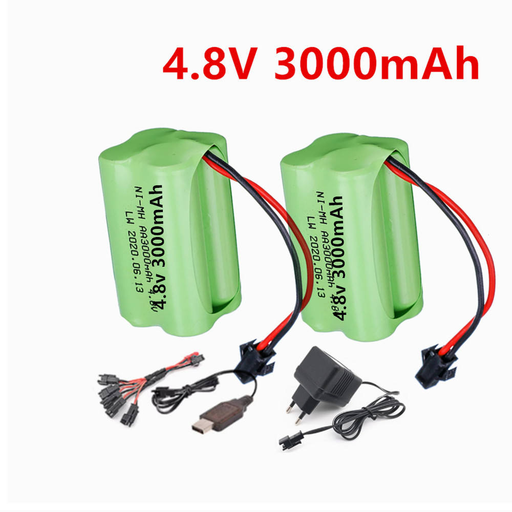 Rc Hobby Model - Baterai Isi Ulang 4.8v 3000mAh dan