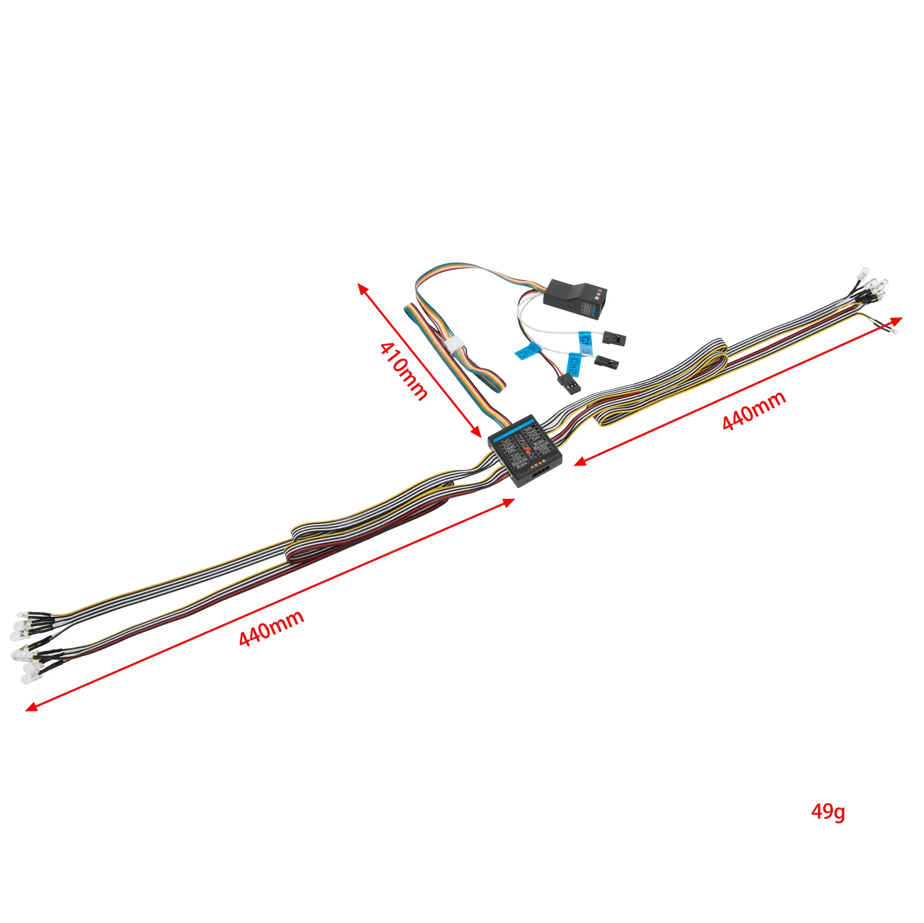 Mobil RC 1/8 1/10 RC Mobil 14  - Led Light Kit Rc ulasan dan harga