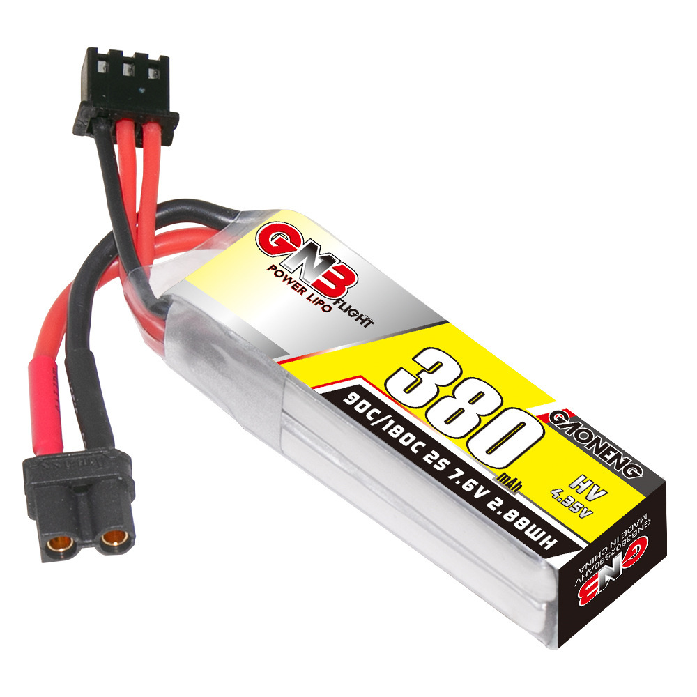 Baterai Lipo GNB 2S 7.6V 380mA - Fpv Racing Quadcopter ulasan dan harga