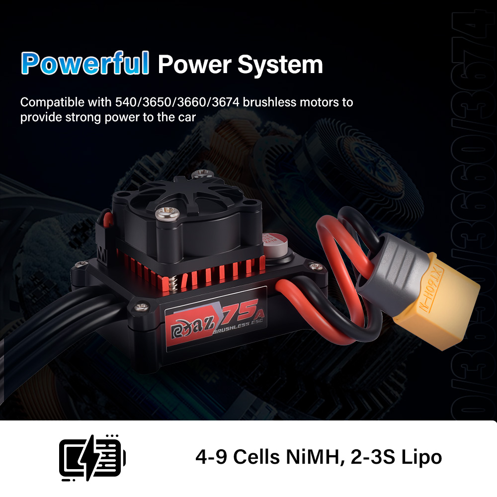 9IMOD 75A Brushless ESC 2-3S 6 - Brushless Motor 3650 ulasan dan harga